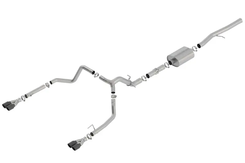 Borla Atak Cat-Back Exhaust System For 2019 Chevrolet Silverado & Gmc Sierra 1500 (6.2L V8, Automatic) 1