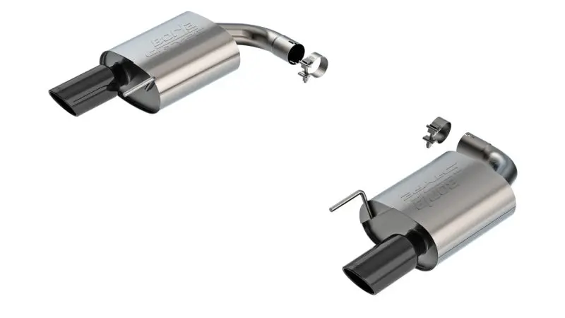 Borla S-Type Axle-Back Exhaust System For 2024 Ford Mustang Gt 5.0L V8 (Non-Active Exhaust) – Black Chrome Finish 1