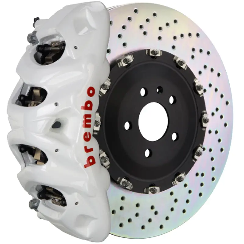Brembo Gt Big Brake Kit – Front, 6-Piston Calipers, 380X34Mm Two-Piece Drilled Rotors For 2017+ Audi A4/A5, S4/S5 1