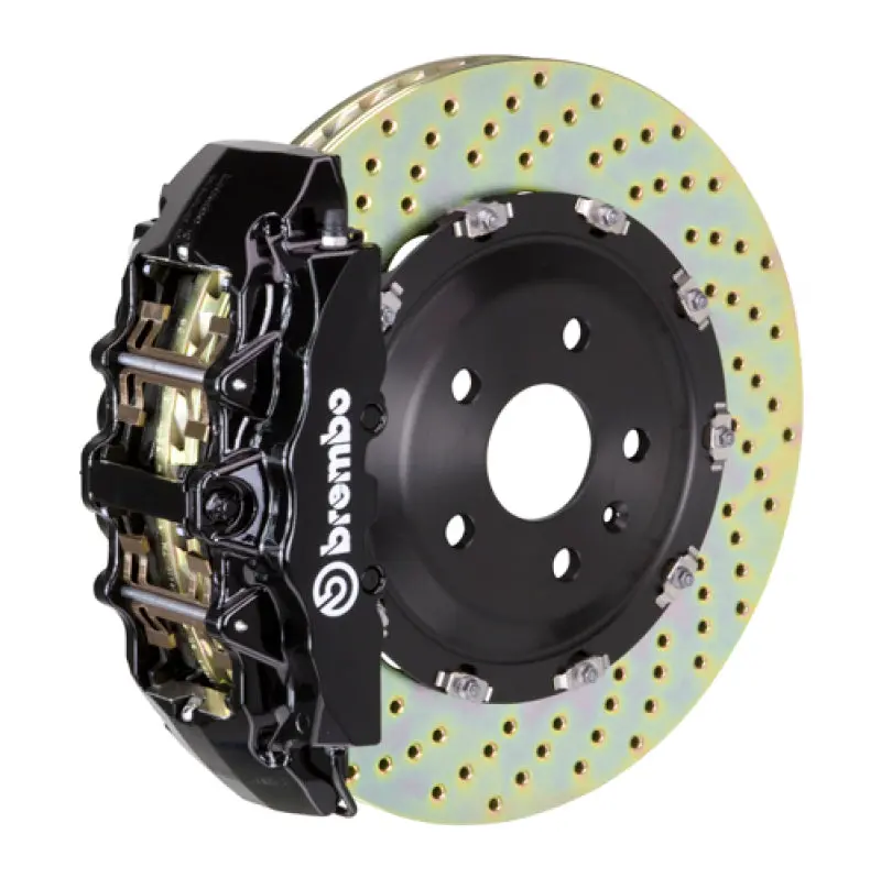 Brembo Gt Big Brake Kit – Front 6-Piston Calipers With 380X34Mm Two-Piece Drilled Rotors For 2011–2023 Dodge Charger V8 (Excludes Awd/Srt8) 1