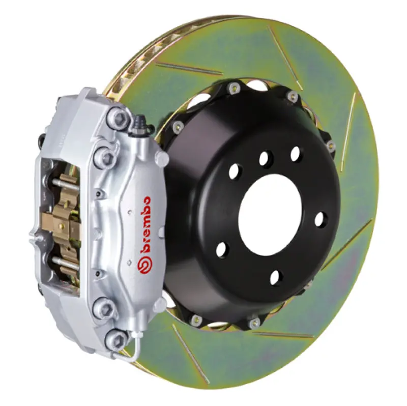 Brembo Gt Big Brake Kit Rear Rotors – 345×28Mm Two-Piece Slotted Rotors, Silver Coating – Fits 2006 Bmw 330I 1