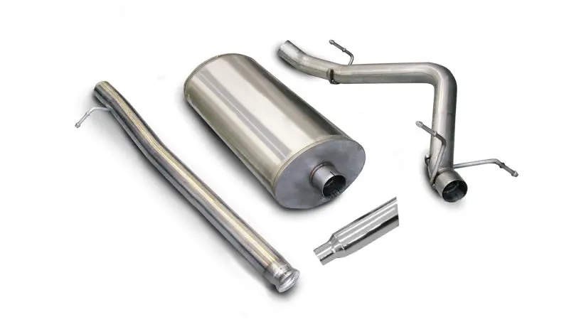 Corsa/Db Polished Sport Cat-Back Exhaust System For 2007–2008 Chevrolet Silverado 1500 Regular Cab/Short Bed (4.8L V8) 1