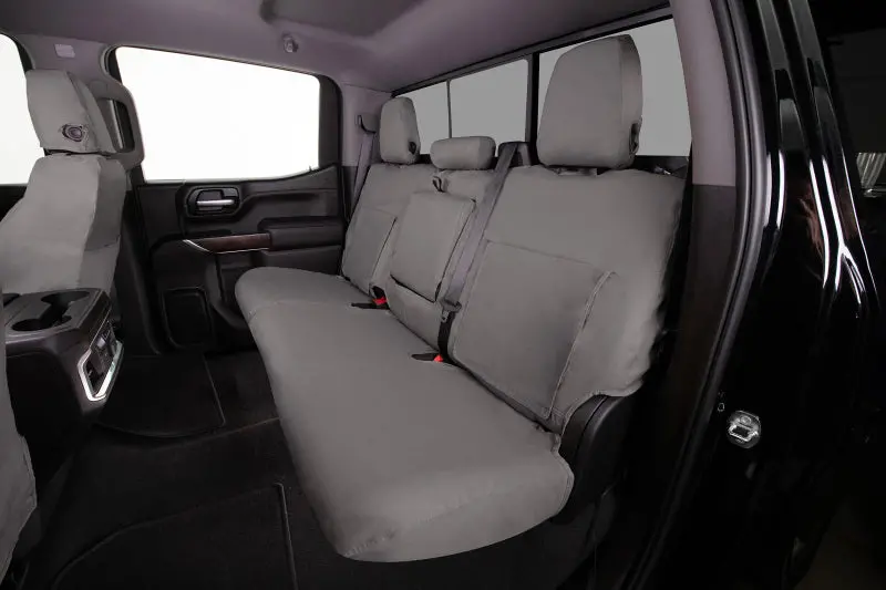 Covercraft Misty Grey Polycotton Seat Covers For 2019–2024 Ford Edge – Custom-Fit Second Row 1