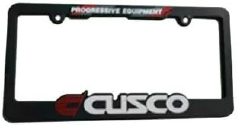 Cusco Usdm-Spec Black License Plate Frame – Limited Edition 1