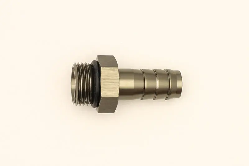Deatschwerks 8An Orb To 1/2-Inch Male Triple-Barb Fitting With O-Ring 1