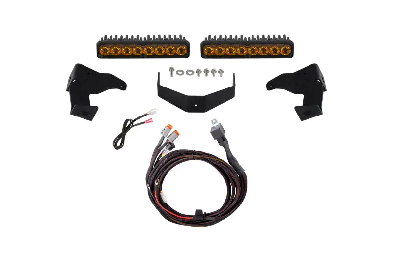 Diode Dynamics Ss10 Pro Stealth Lightbar For 2024–2026 Toyota Tacoma – Yellow Combo (3000K) With 300° Beam Pattern 1