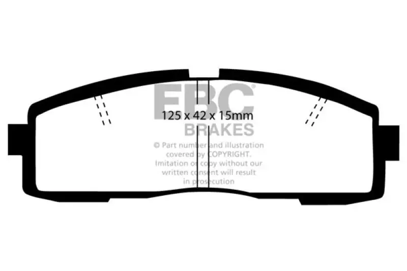 Ebc Redstuff Rear Brake Pads For 1986–1992 Toyota Supra Mkiii (2.8L) 1