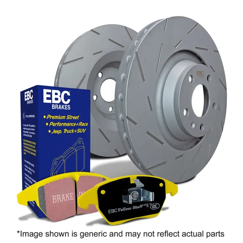 Ebc Yellowstuff Performance Brake Pad And Usr Rotor Kit For Street & Track Use 1