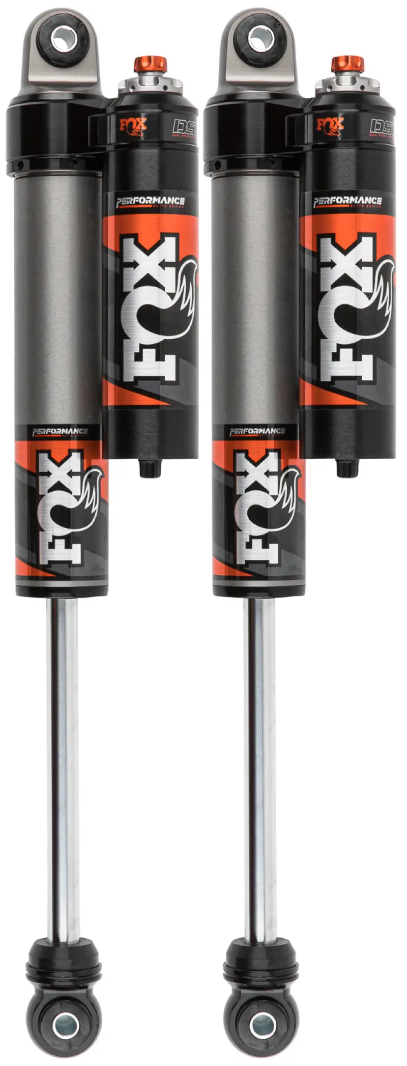 Fox 2.5 Performance Elite Reservoir Rear Shocks – Adjustable Dsc, 0–1.5-Inch Lift For 2017+ Ford Super Duty 1