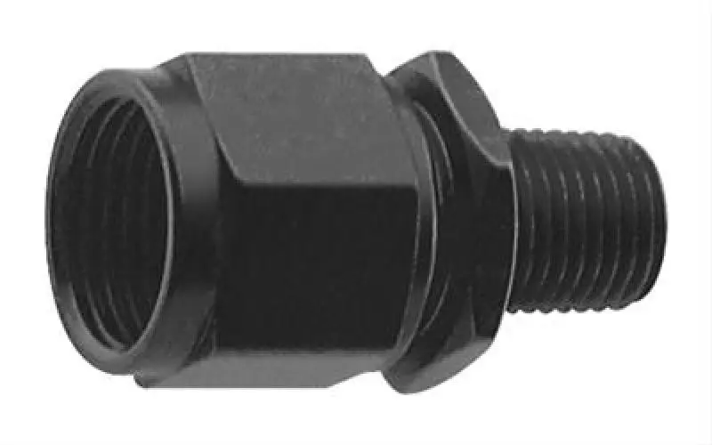 Fragola -6An Female Swivel Fitting To 3/8" Npt Thread, Black Anodized 1