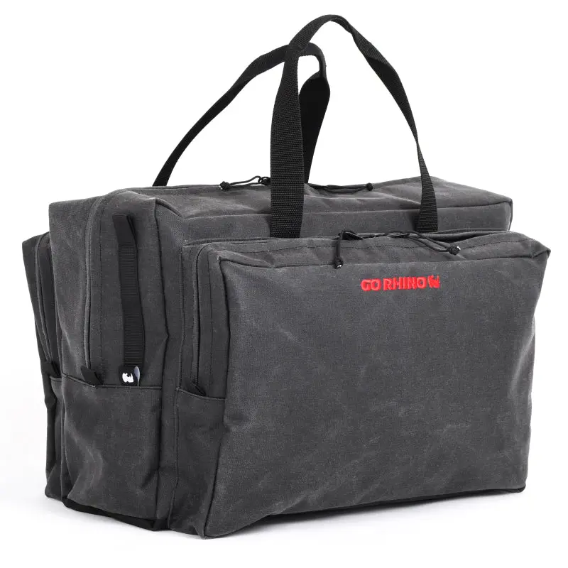 Go Rhino Xventure Large Gear Bag – 13" X 14" X 22" Waxed Canvas Duffel In Black 1