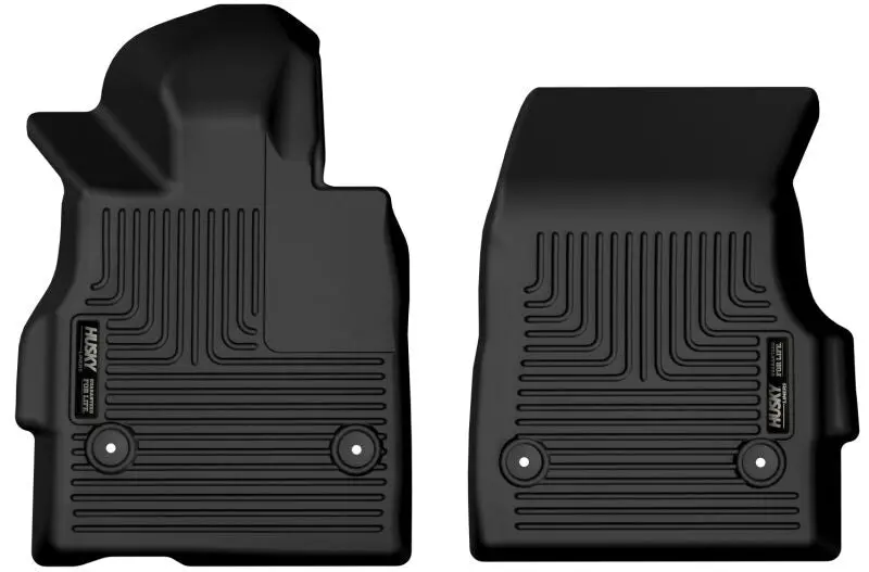 Husky Liners Weatherbeater Front Floor Mats For 2020–2024 Chevrolet Corvette – Black 1
