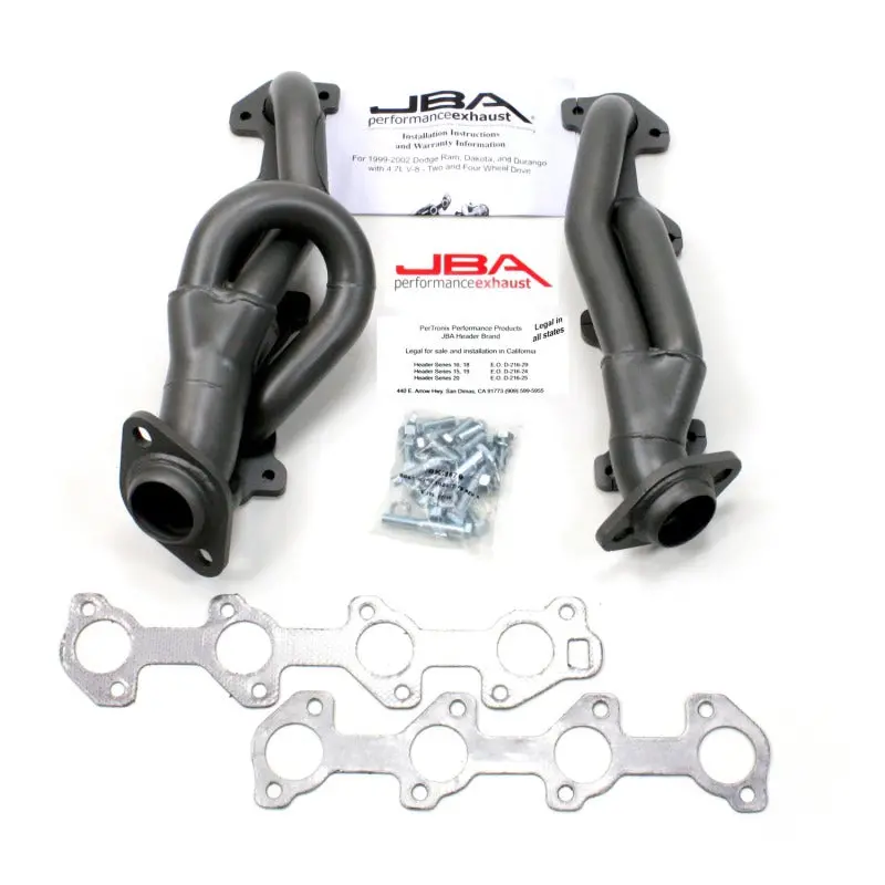 Jba Titanium-Coated Ceramic Header For 2004–2007 Dodge Dakota 4.7L Powertech – 1.5″ Primary Tubes, Cat4Ward Design 1