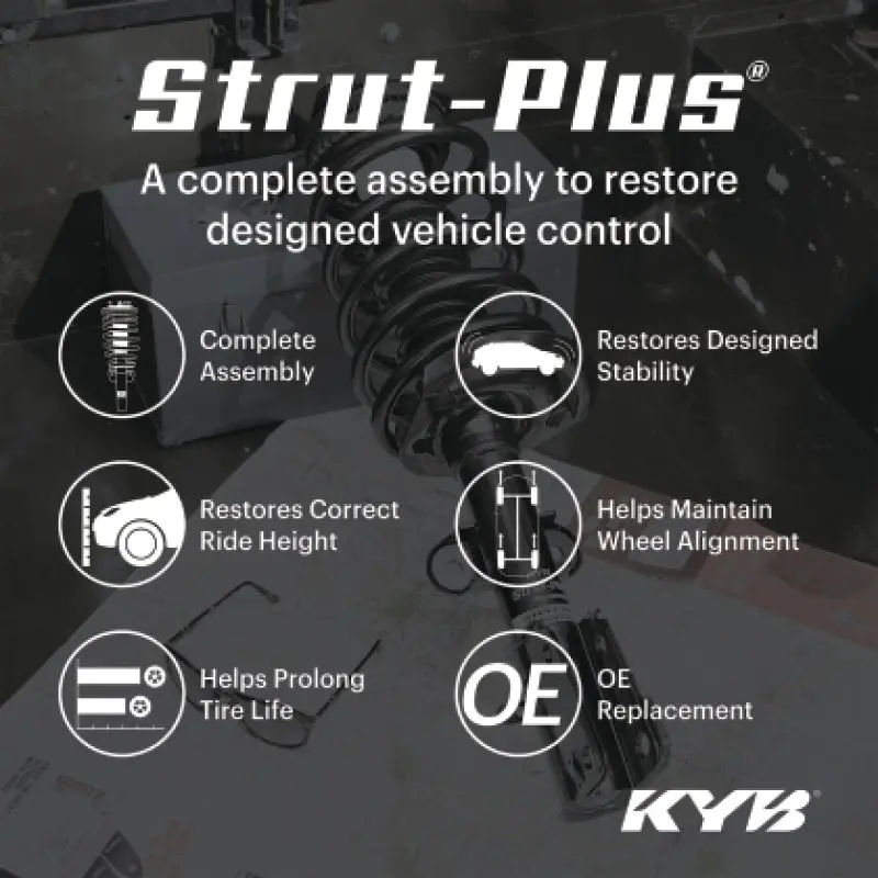 Kyb Strut-Plus Front Left Assembly For 2013–2015 Toyota Avalon (Xle, Xle Premium, Hybrid) 2