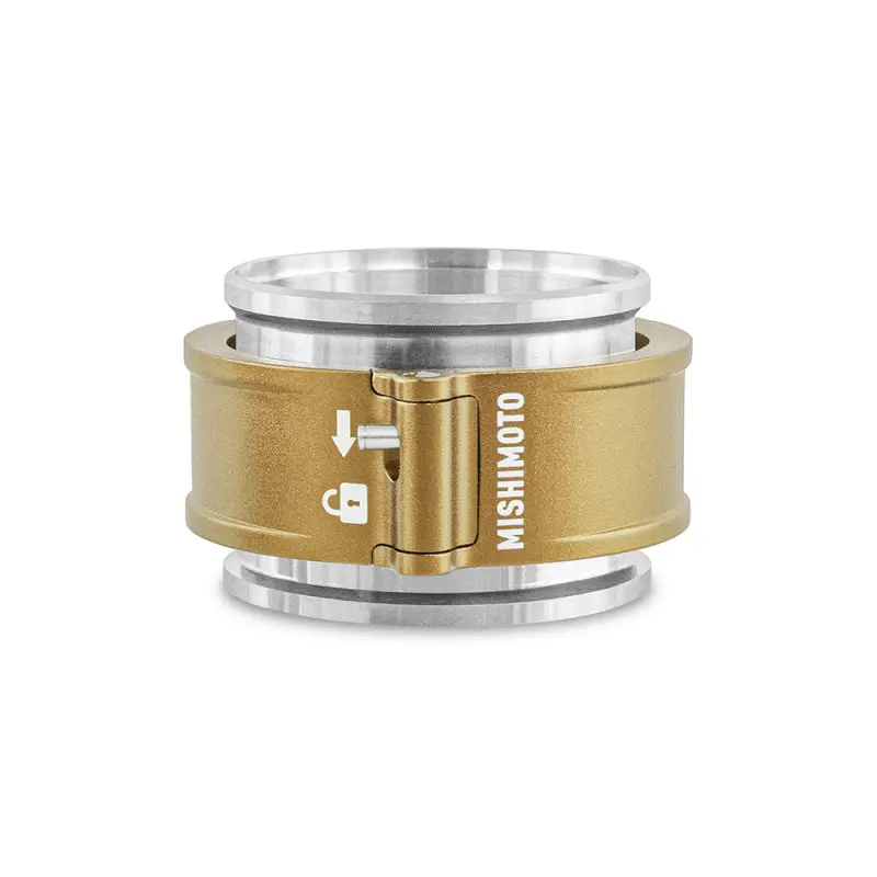 Mishimoto 2.5-Inch Quick-Release Clamp Assembly – Gold-Anodized Aluminum 1