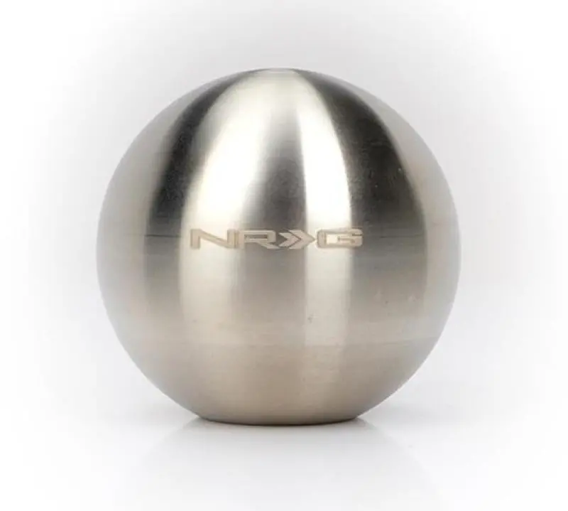 Nrg Silver Titanium Round Weighted Shifter Knob 1