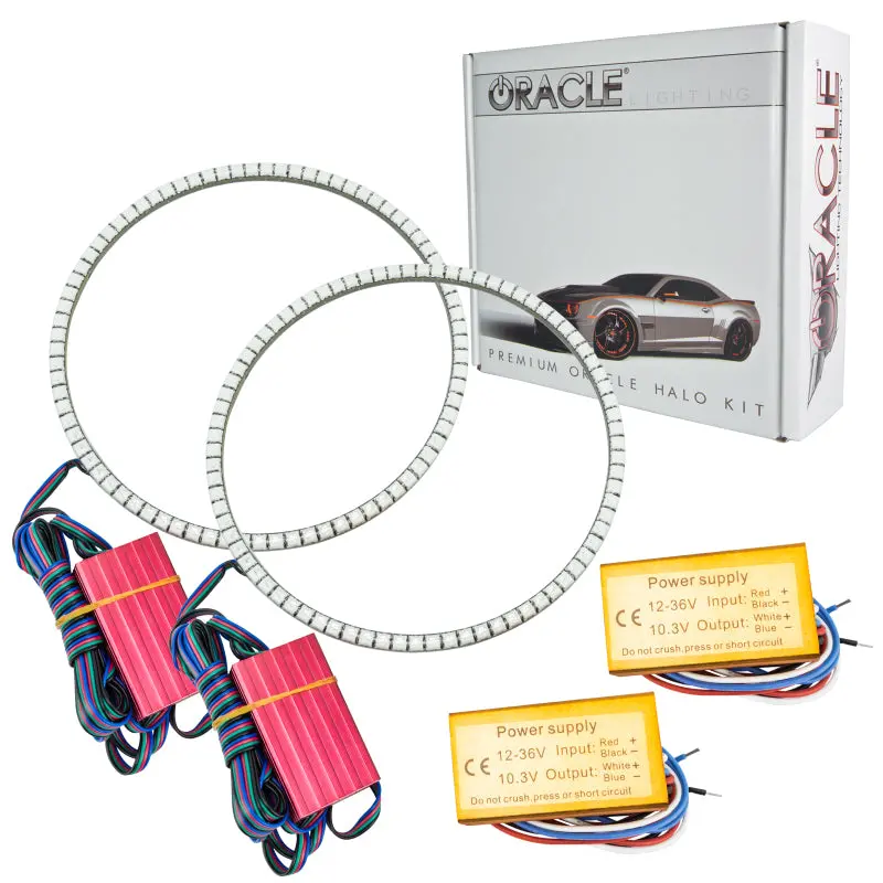Oracle Colorshift Led Halo Headlight Kit For Jeep Wrangler Jk (2007–2017) — Waterproof, No Controller Included 1