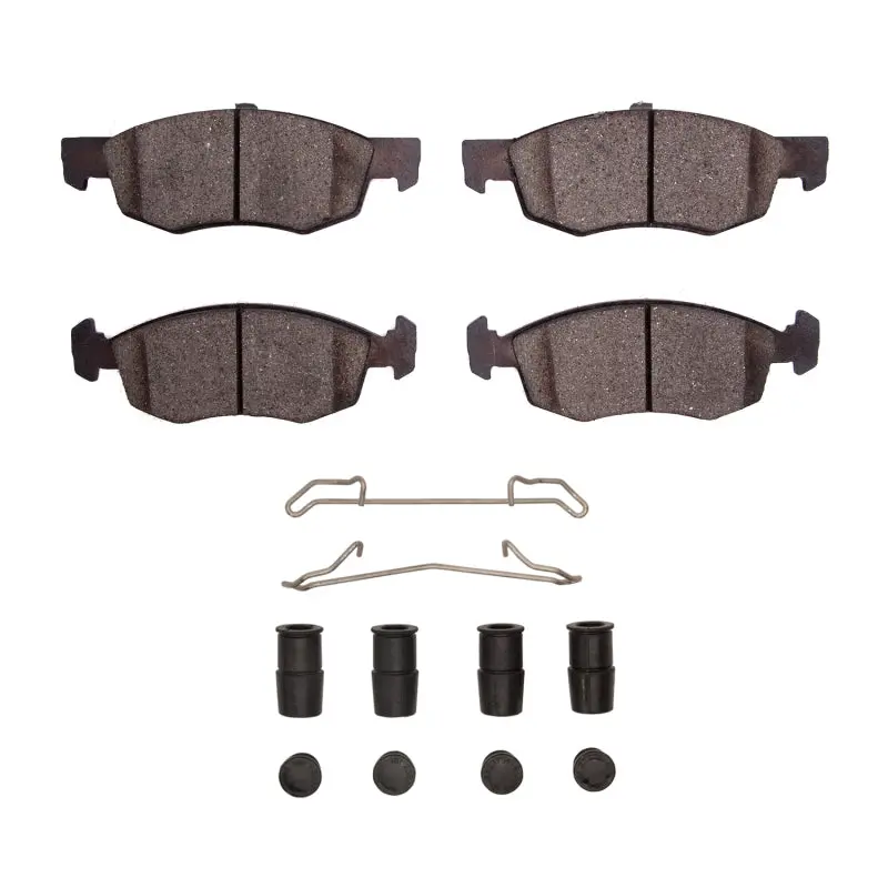 R1 Ceramic Front Brake Pad & Hardware Kit For 2015–2018 Dodge Vision (Mexico Market) 1