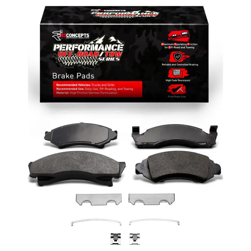 R1 Performance Brake Pad & Hardware Kit – Front Off-Road/Towing Package For 1972–1980 Amc Pacer 1
