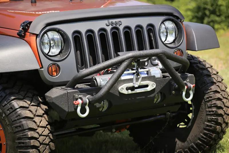 Rugged Ridge Double X Striker Grille Guard – Black Powder-Coated Steel, Fits Jeep Cj (1976–1986) & Wrangler (1987–2018) 2