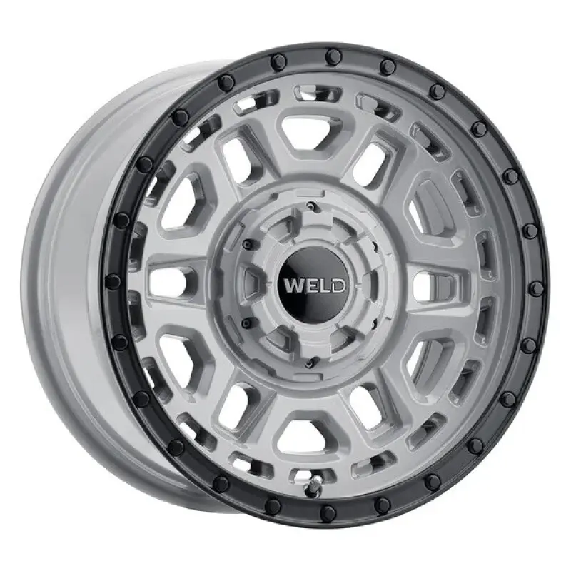 Weld Off-Road Crux Gloss Armor Gray & Satin Black Wheel – 17X9", 6X135 Bolt Pattern, Zero Offset 1