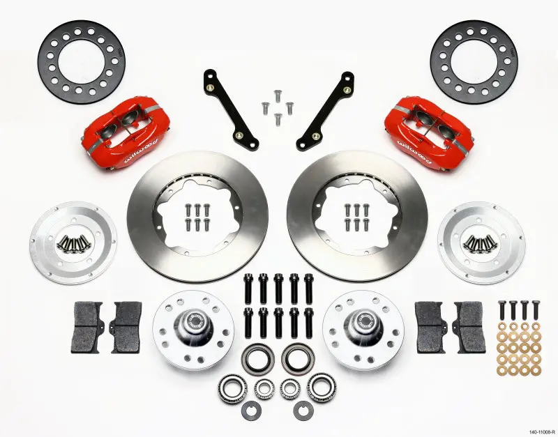 Wilwood Forged Dynalite Front Brake Kit – 11" Rotors, Red Calipers – Fits 1979–1981 Chevrolet Camaro 1