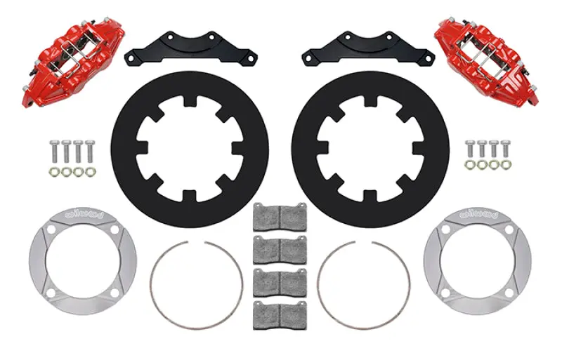Wilwood Rear Big Brake Kit For 2014–2023 Polaris Rzr Xp 1000 – 11.25-Inch Rotors, Red Finish 1
